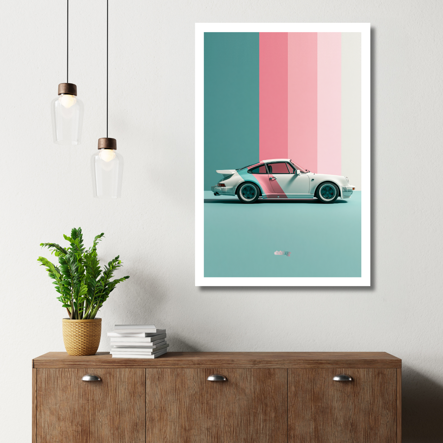 Pastel Heritage – Teal & Pink II